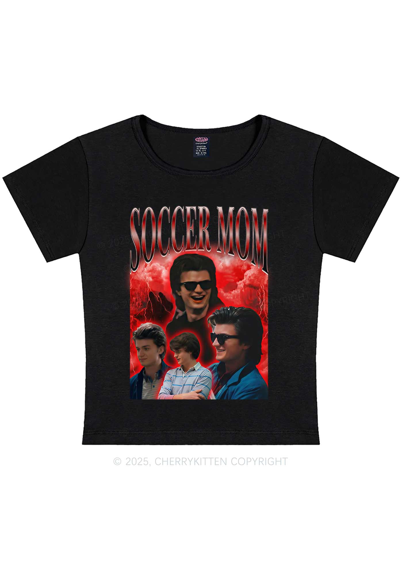 Soccer Mom Y2K Baby Tee Cherrykitten