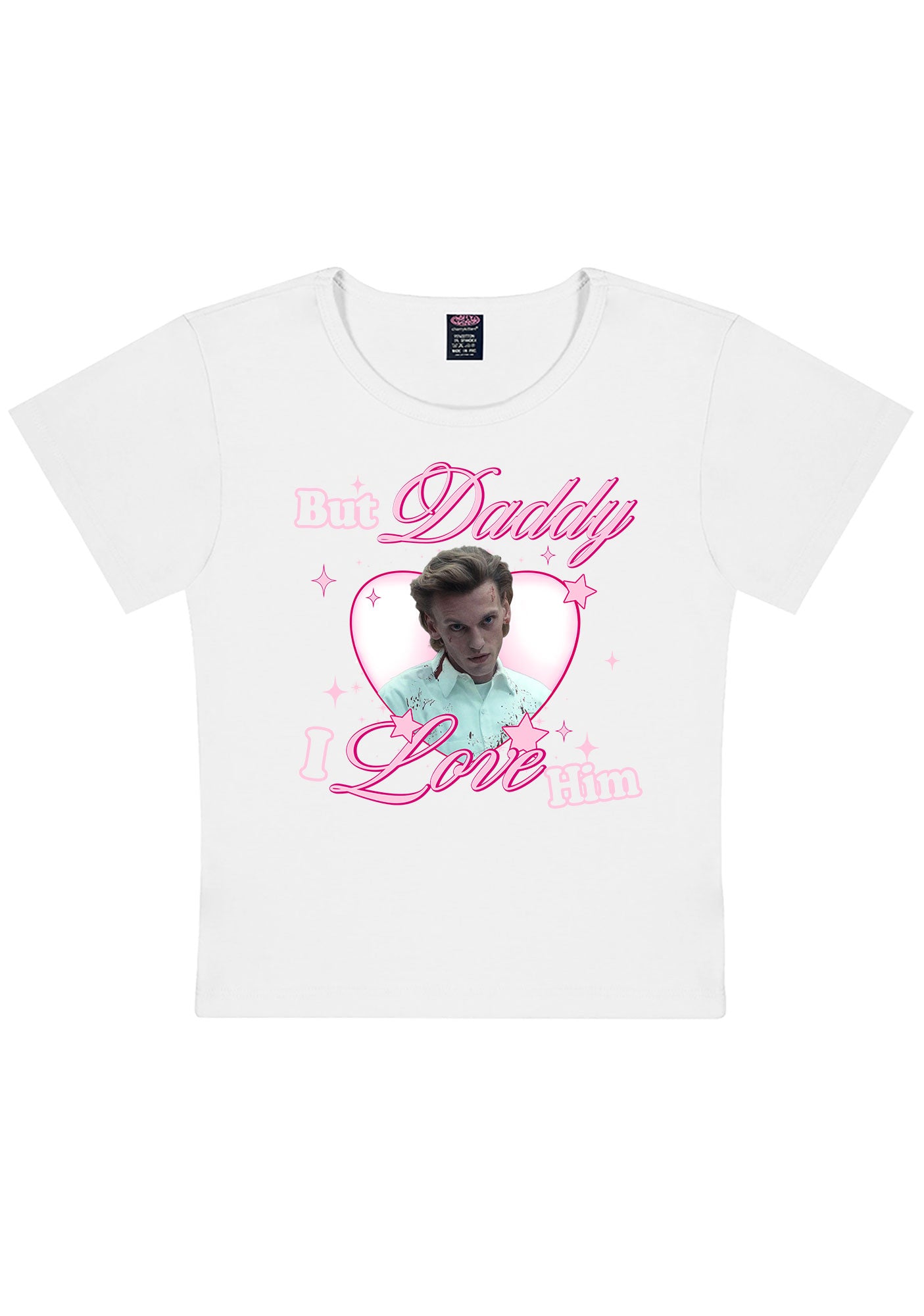 Daddy I Love Number One Y2K Baby Tee Cherrykitten