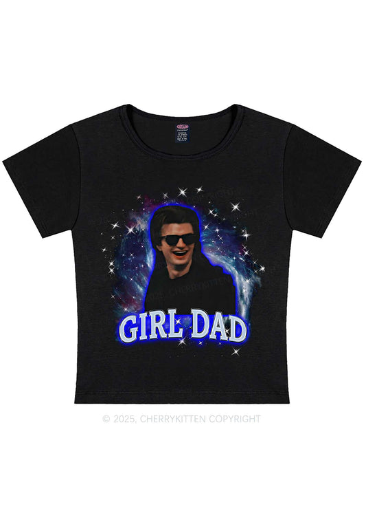 Girl Dad Starry Sky Y2K Baby Tee Cherrykitten