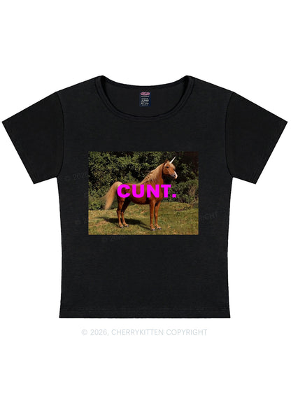 Custom Photo Cxxt Y2K Baby Tee Cherrykitten