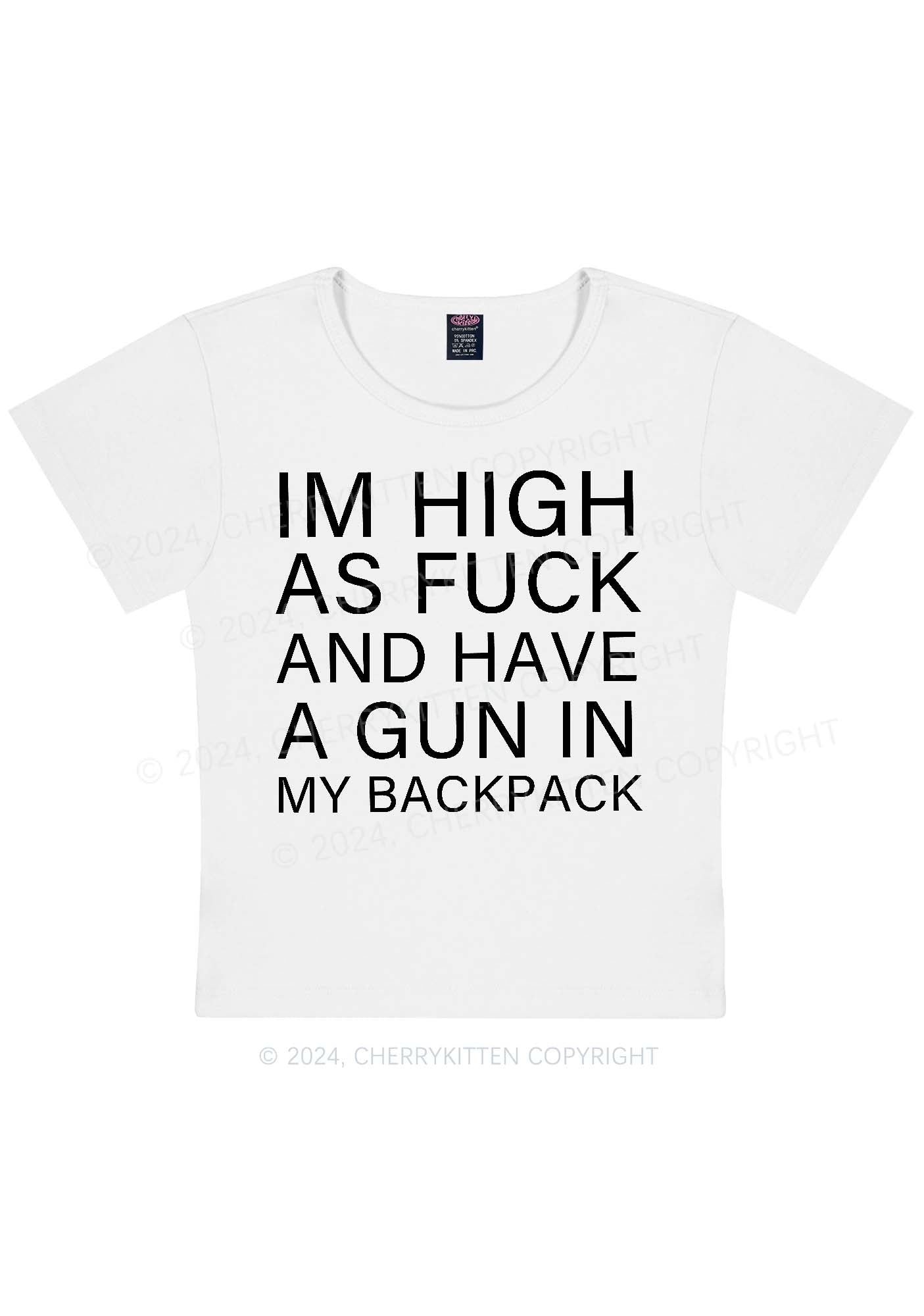 Im High Y2K Baby Tee Cherrykitten