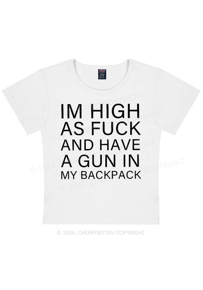 Im High Y2K Baby Tee Cherrykitten