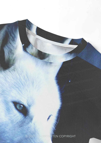White Wolf Y2K Mesh Crop Top Cherrykitten