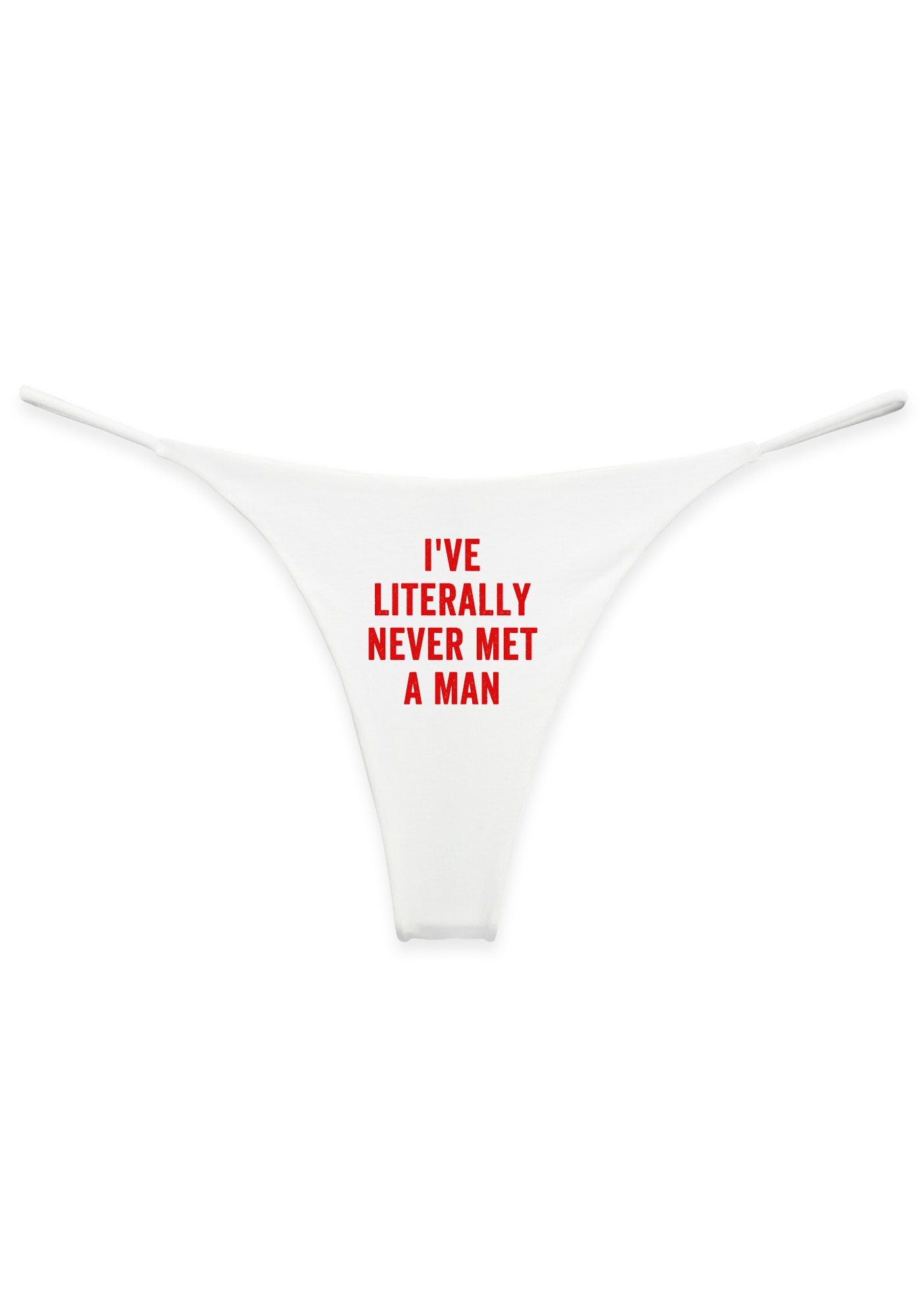 Never Met A Man Pride Y2K Bikini String Thong Cherrykitten
