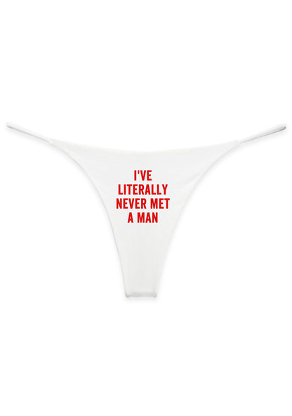 Never Met A Man Pride Y2K Bikini String Thong Cherrykitten