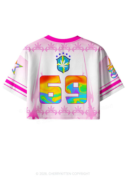Thermal Catamine Y2K Crop Sport Jersey Shirts Cherrykitten