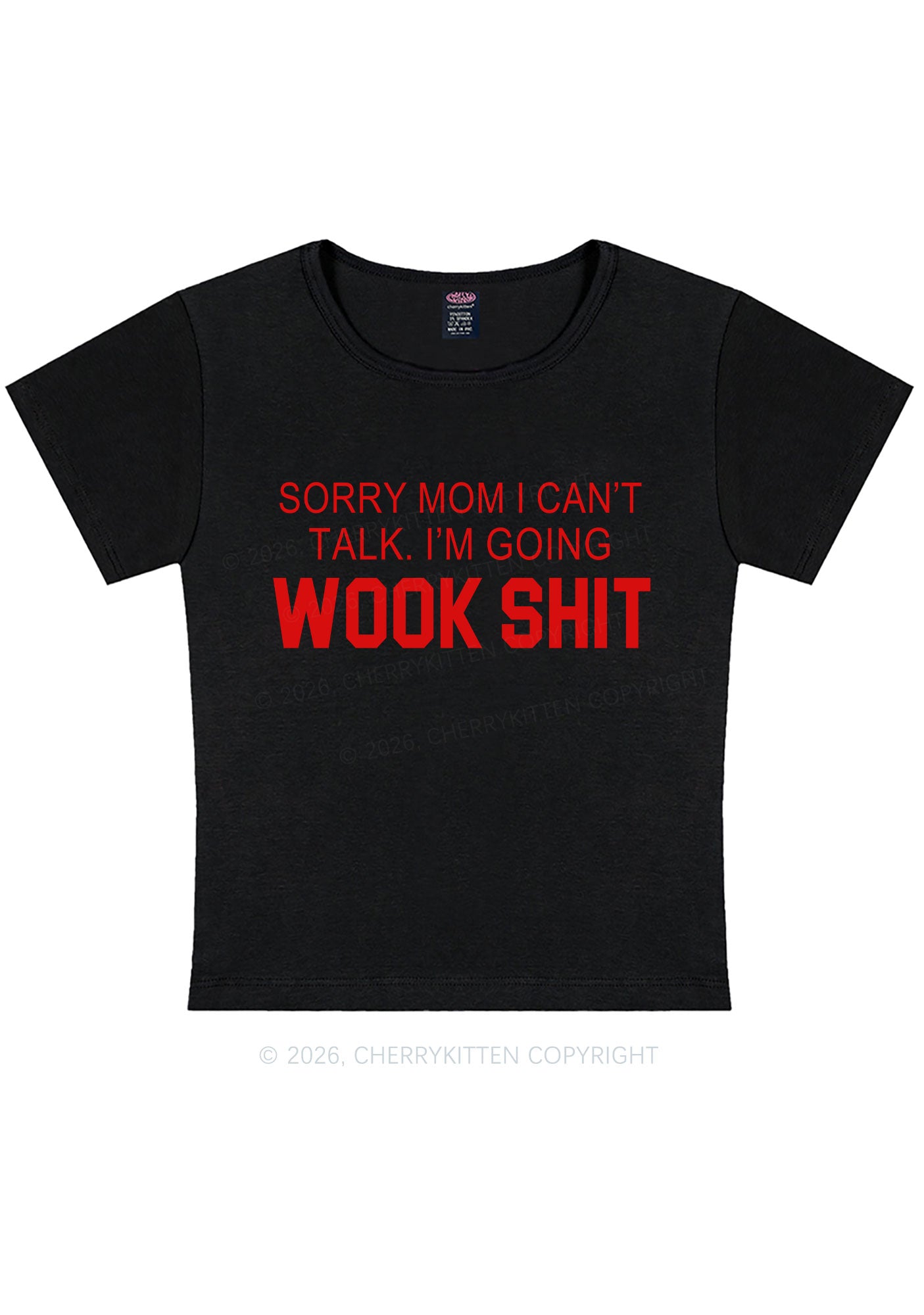 Im Doing Wook Shxt Y2K Baby Tee Cherrykitten