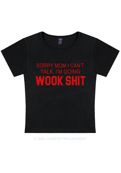 Im Doing Wook Shxt Y2K Baby Tee Cherrykitten