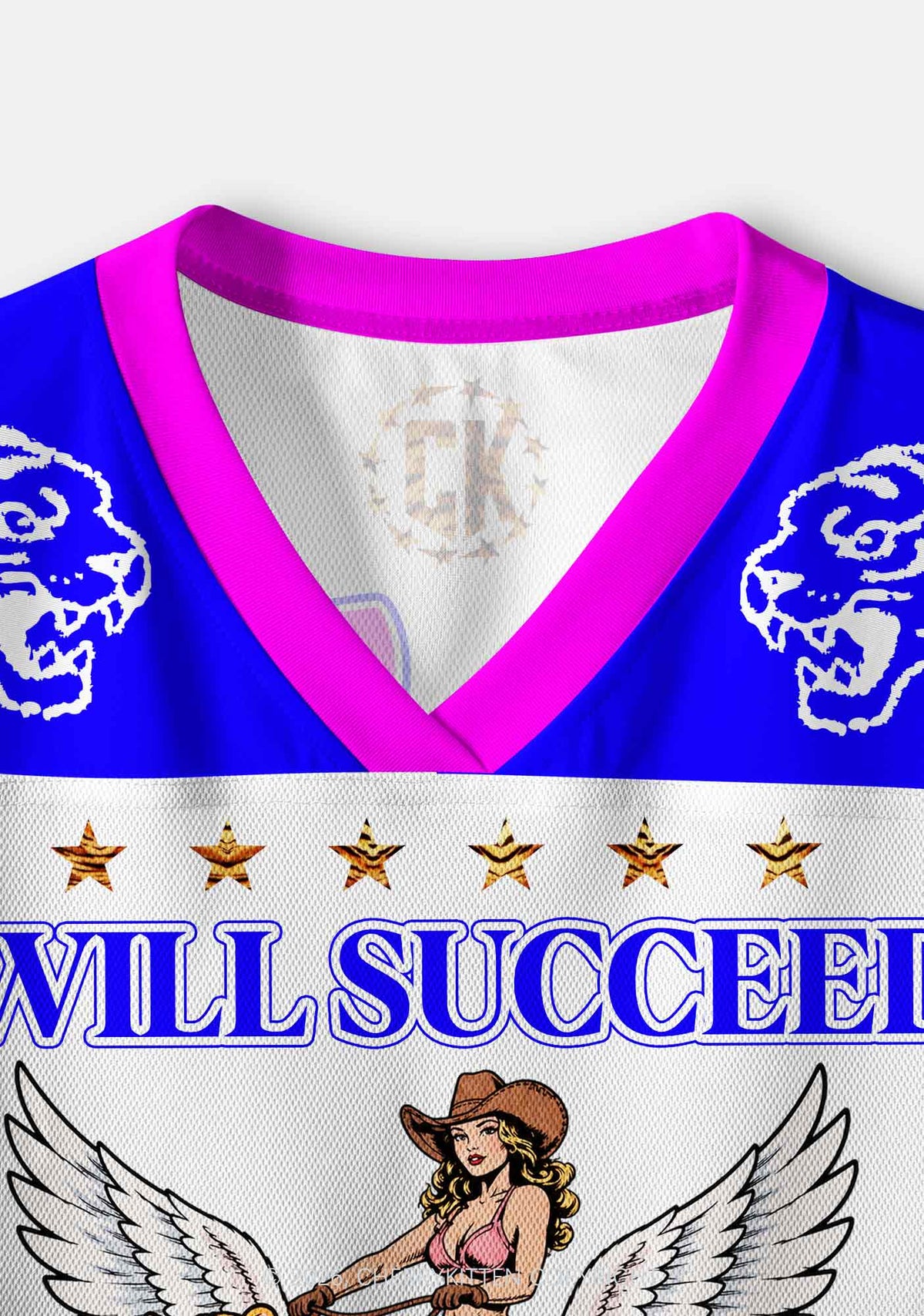 I Will Succeed Because I Am Insane Y2K Crop Sport Jersey Shirts Cherrykitten