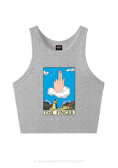 The Lesbians Finger Pride Y2K Crop Tank Top Cherrykitten
