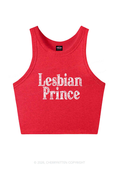 Lesbian Prince Pride Y2K Crop Tank Top Cherrykitten
