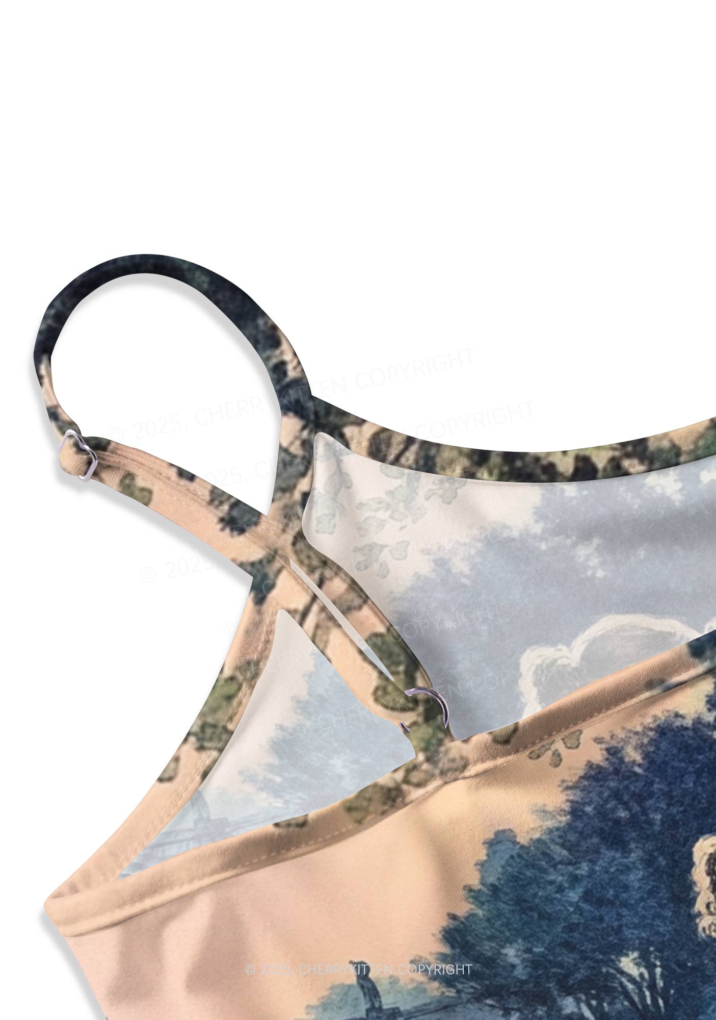 Best Friends Y2K Print Cami Crop Top Cherrykitten