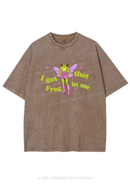 I Got That Frog Y2K Shirts Washed Tee Cherrykitten