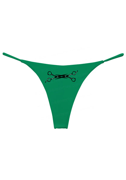Pink Scissor Pride Y2K Bikini String Thong Cherrykitten