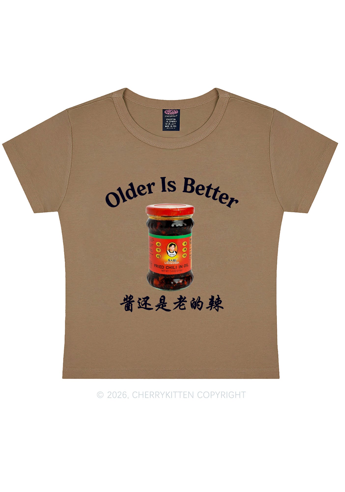 Older Is Better Y2K Baby Tee Cherrykitten