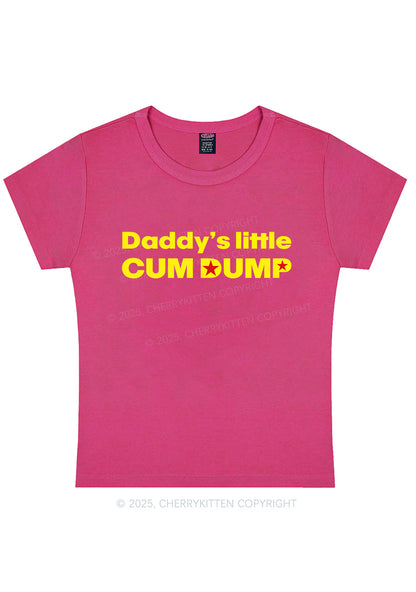 Daddys Little Cum Dump Y2K Baby Tee Cherrykitten