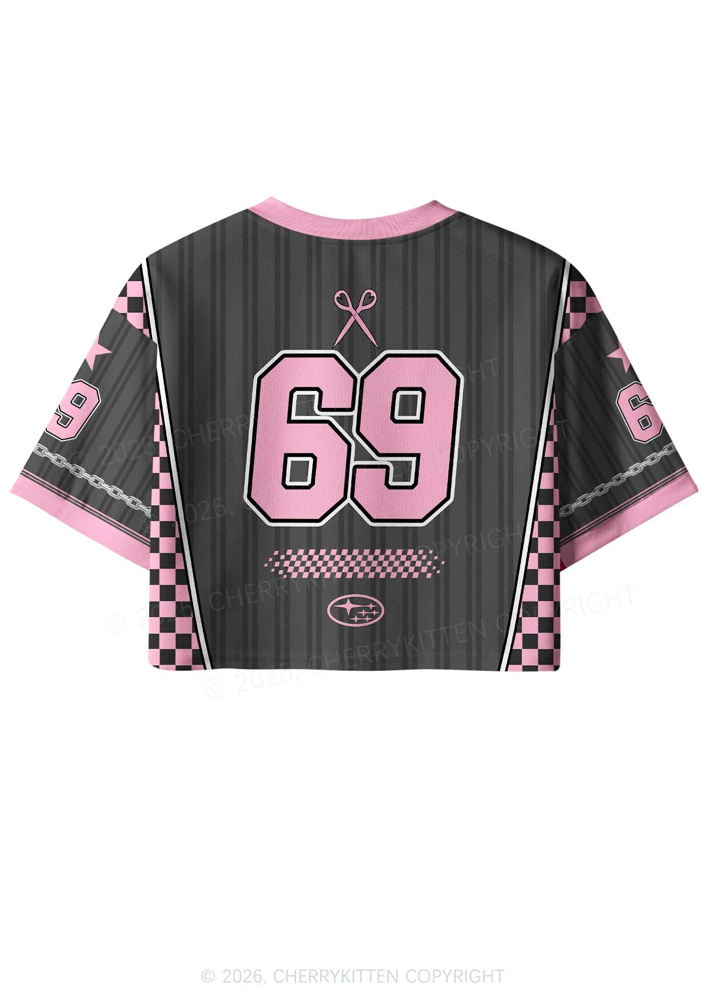 Grey Smile If You Are Lesbian Pride Y2K Crop Sport Jersey Shirts Cherrykitten