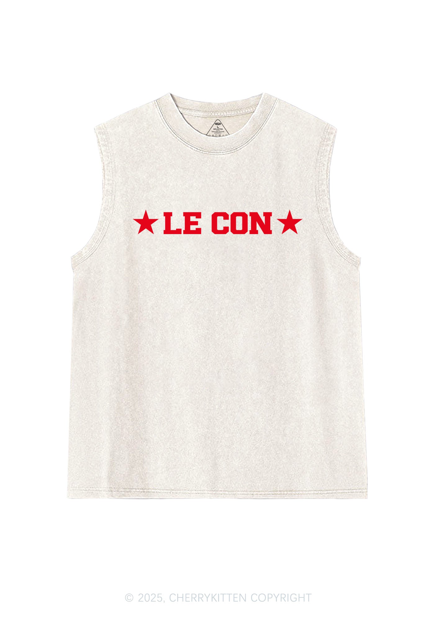 Le Con Y2K Washed Muscle Tank Cherrykitten