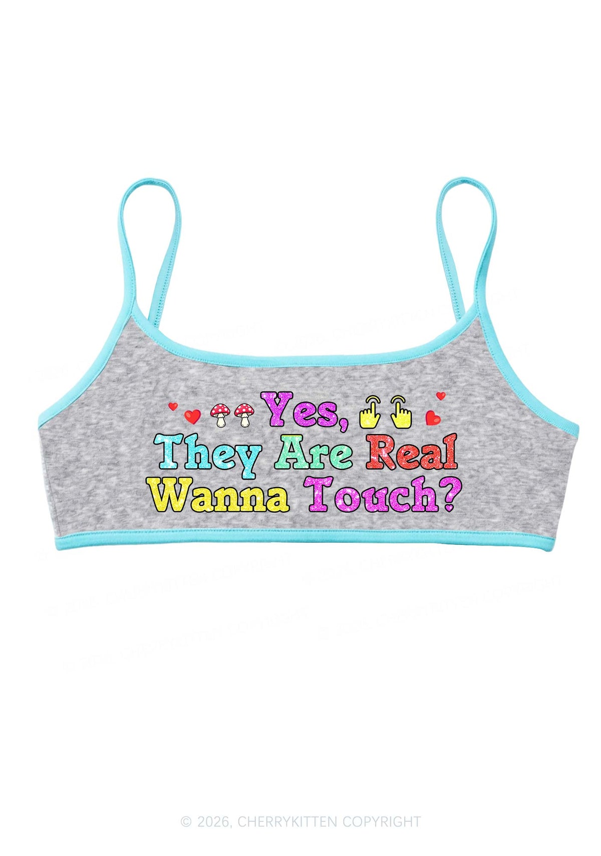 Yes They Are Real Y2K Super Crop Cami Cherrykitten
