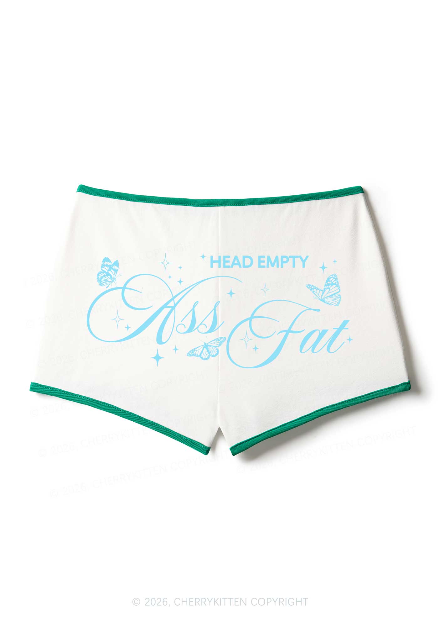 Head Empty Axx Fat Pride Y2K Booty Shorts Cherrykitten