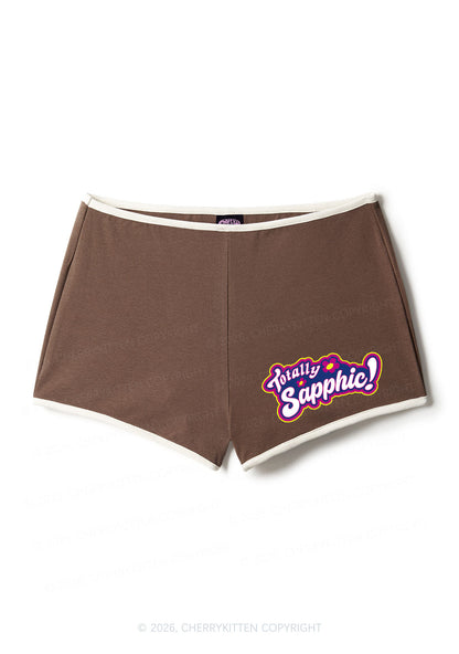 Totally Sapphic Pride Y2K Booty Shorts Cherrykitten