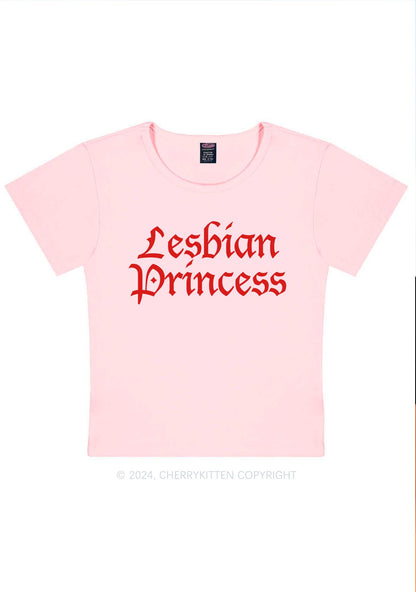 Lesbian Princess Y2K Baby Tee Cherrykitten