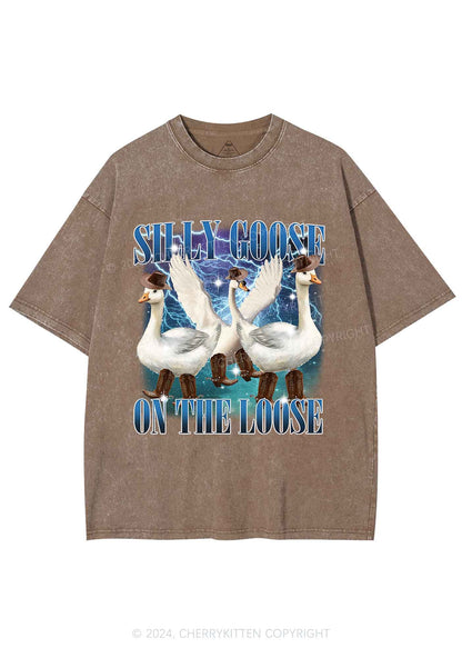 Cowboy Goose Y2K Washed Tee Cherrykitten