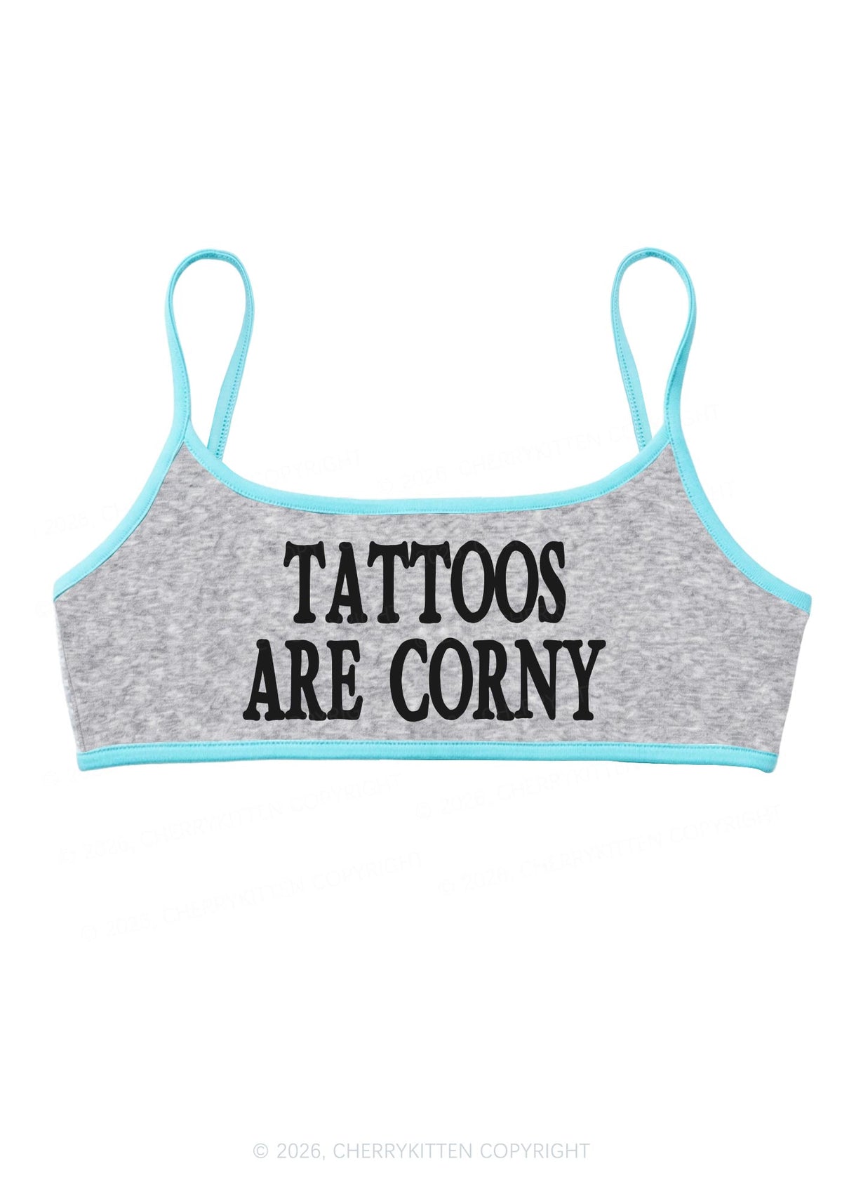 Tattoos Are Corny Y2K Super Crop Cami Cherrykitten