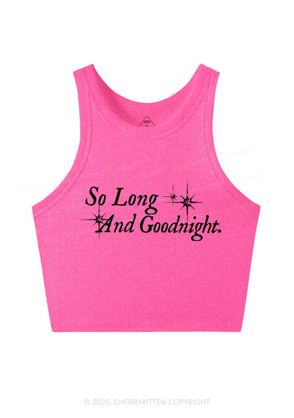 So Long And Goodnight Y2K Crop Tank Top Cherrykitten
