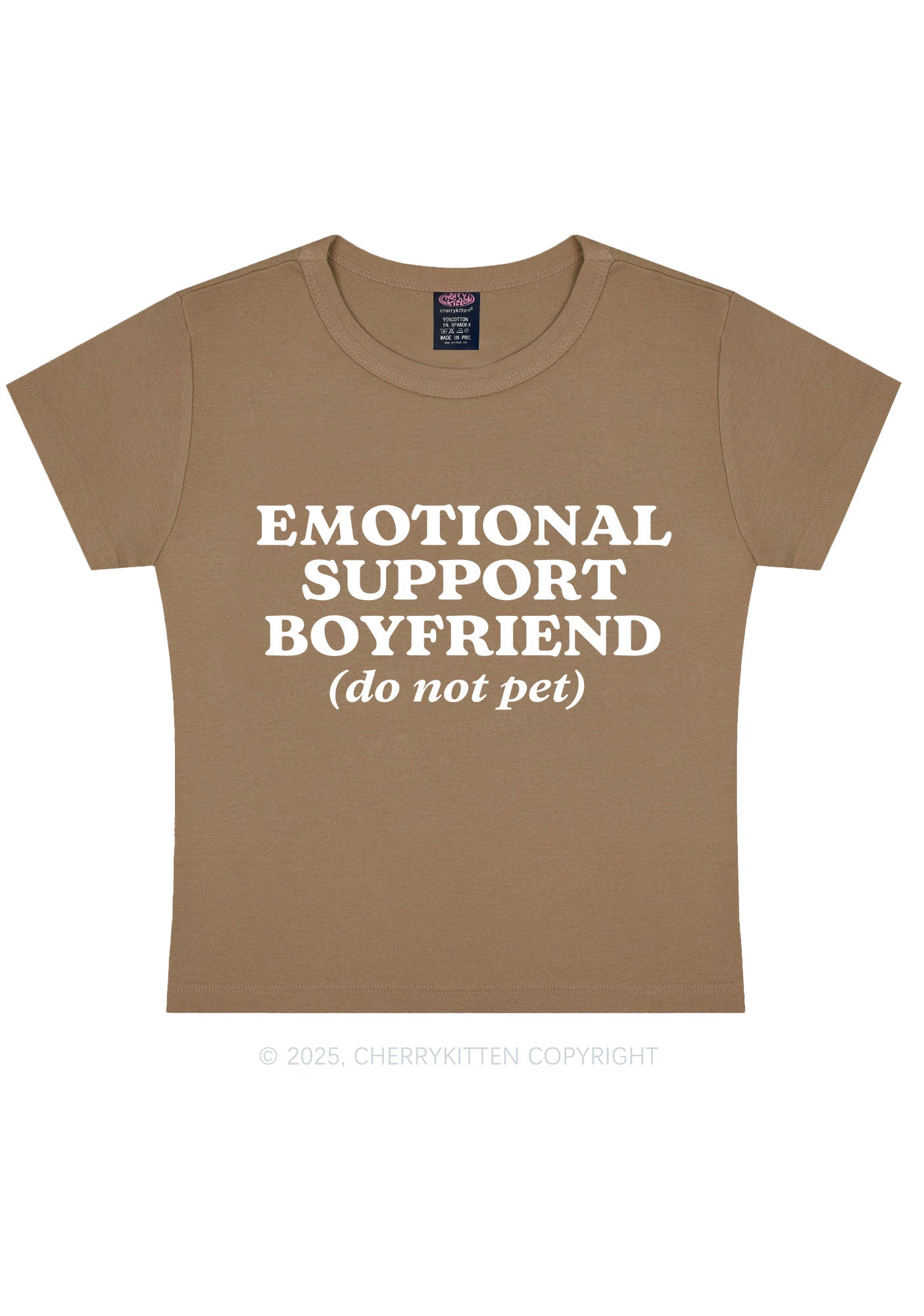 Emotional Support Boyfriend Valentine's Day Y2K Baby Tee Cherrykitten