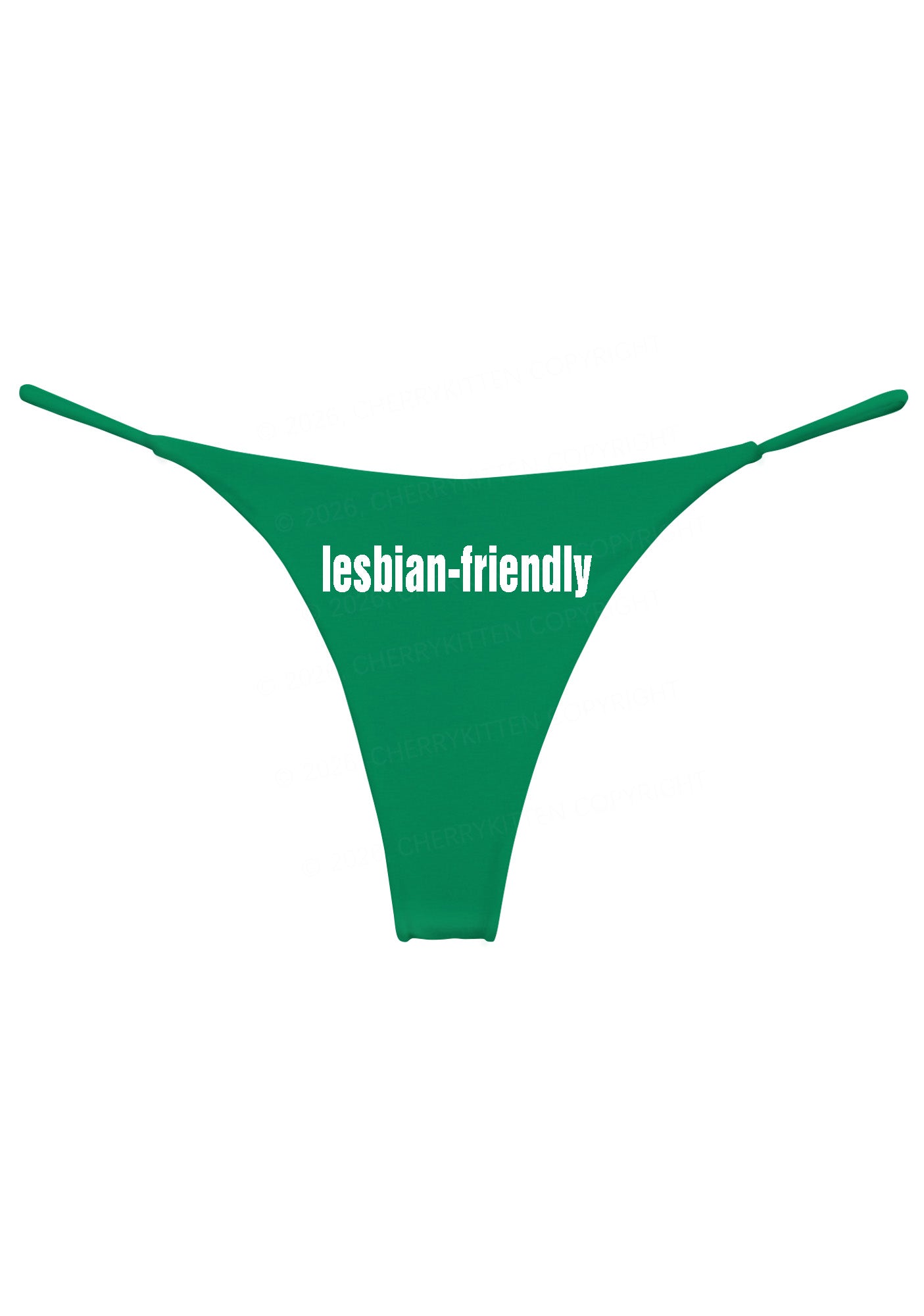 Lesbian Friendly Pride Y2K Bikini String Thong Cherrykitten