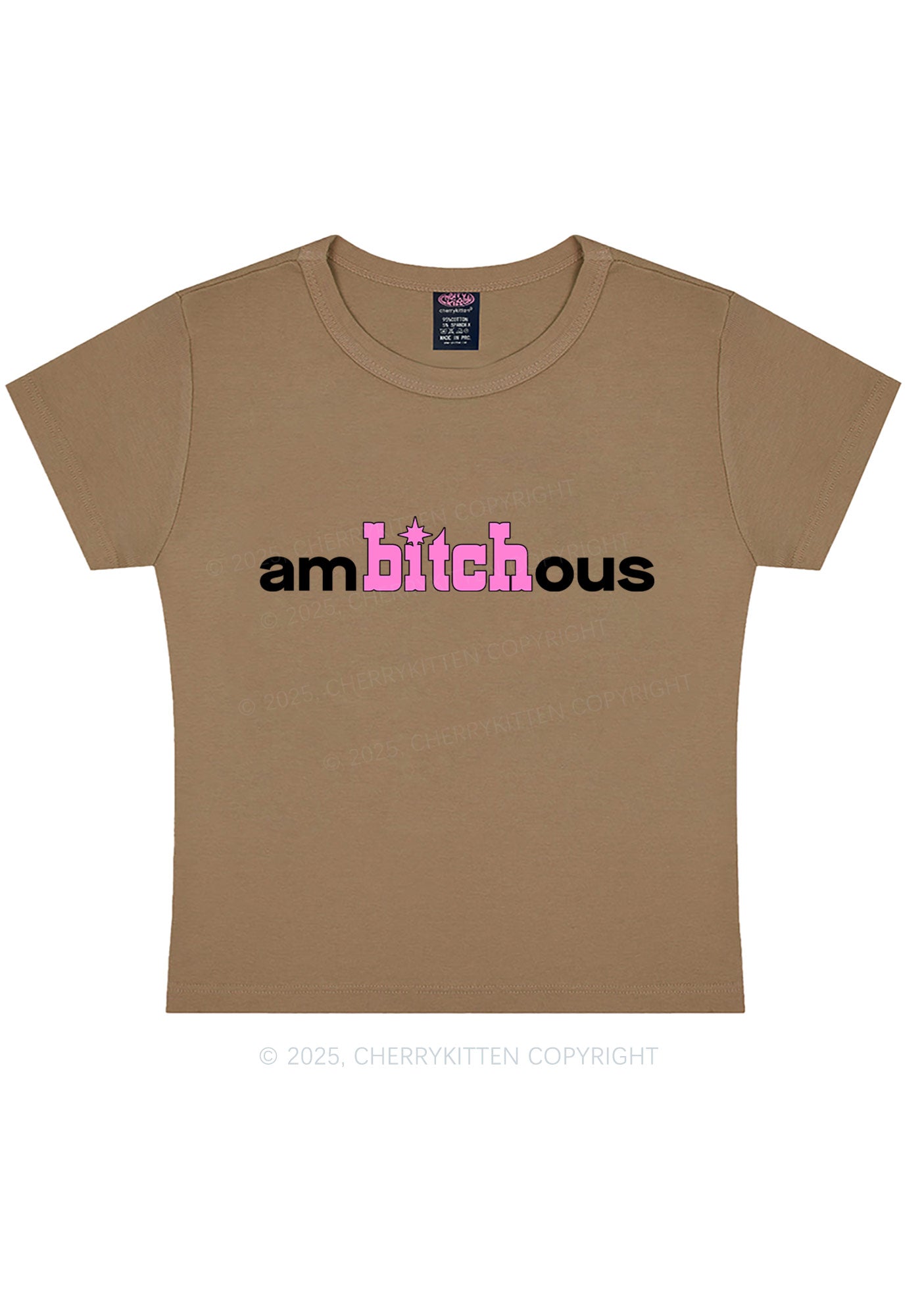 Ambxxchous Y2K Baby Tee Cherrykitten