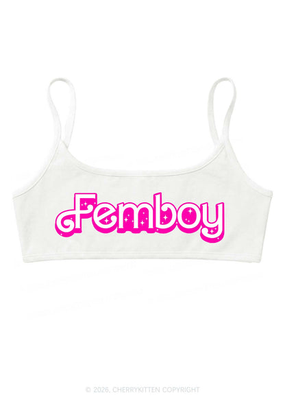Femboy Pride Y2K Super Crop Cami Cherrykitten