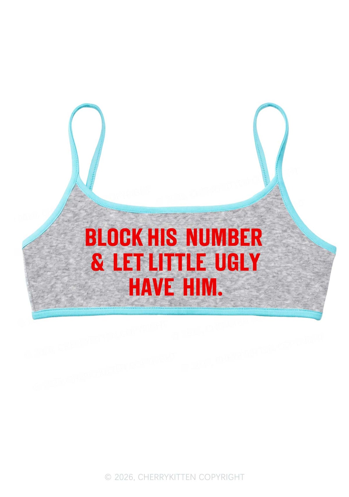 Let Little Ugly Have Him Y2K Super Crop Cami Cherrykitten