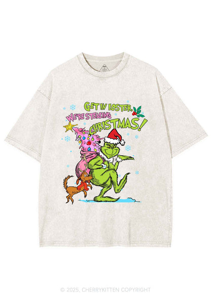 We Are Stealing Christmas Y2K Shirts Washed Tee Cherrykitten