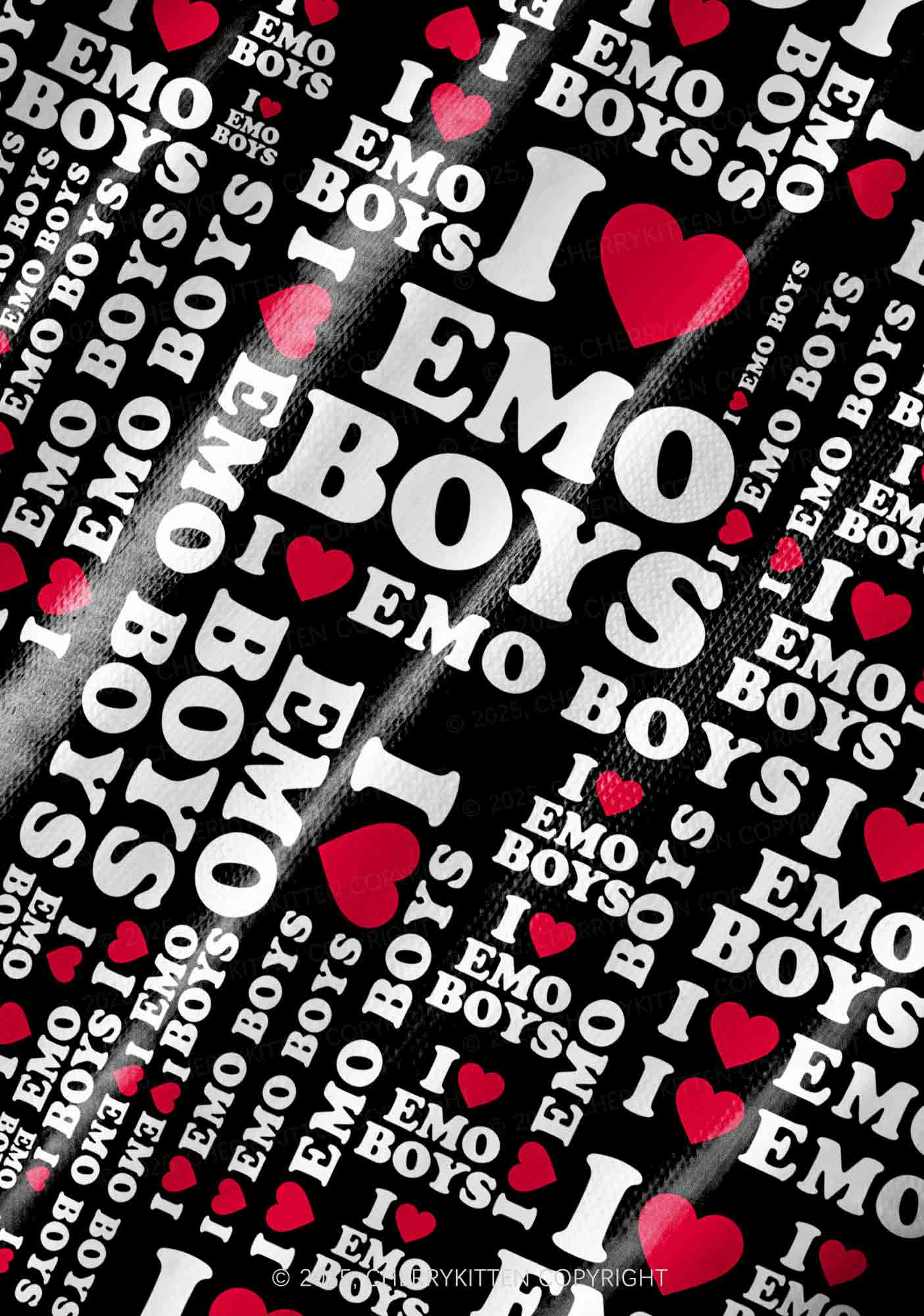 I Love Emo Boys Y2K Pet Tank Top Cherrykitten