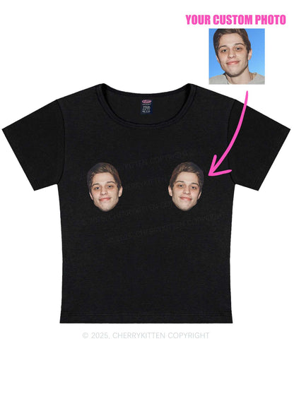 Custom Double Face Y2K Baby Tee Cherrykitten