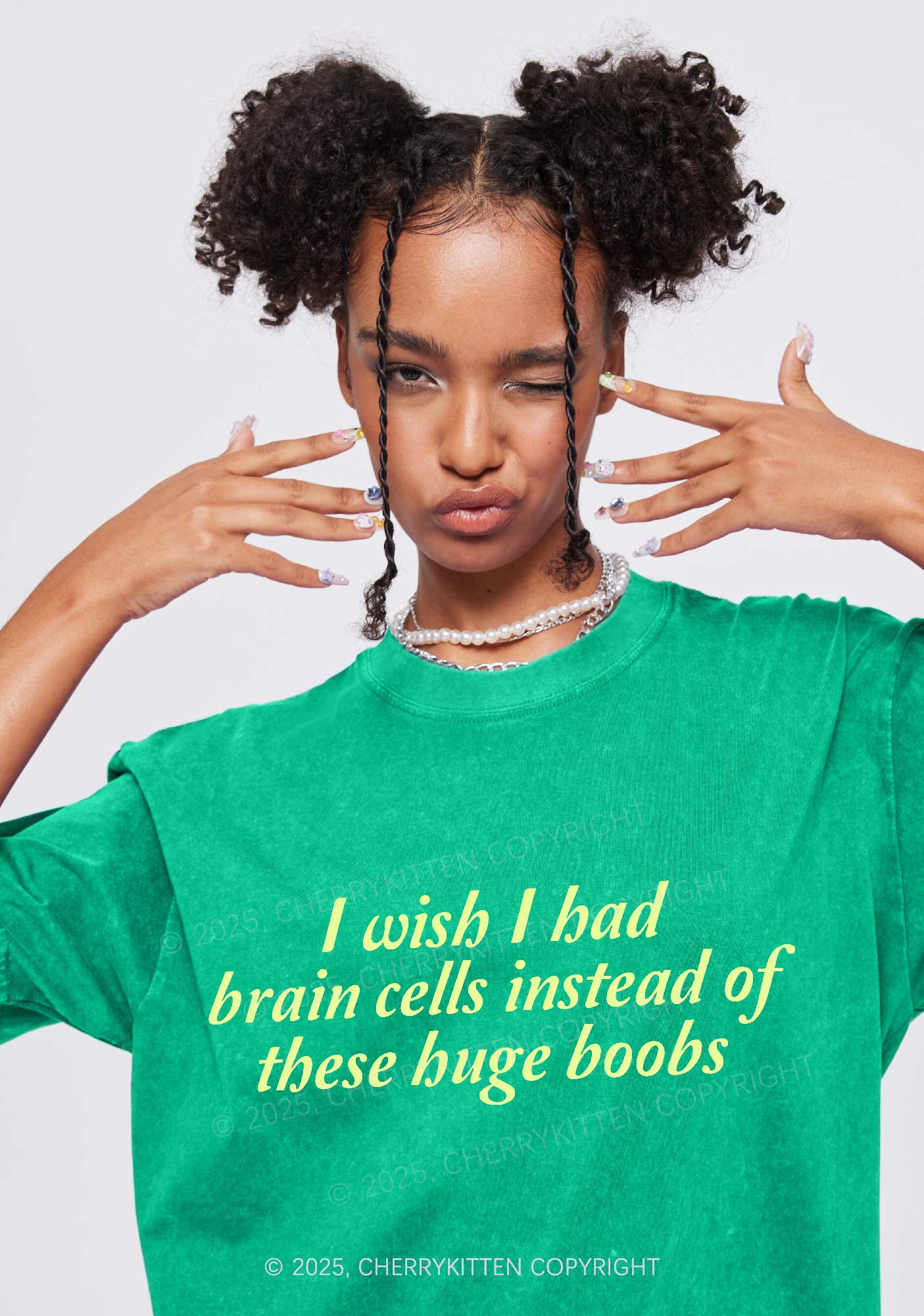 I Had Brain Cells Y2K Shirts Washed Tee Cherrykitten