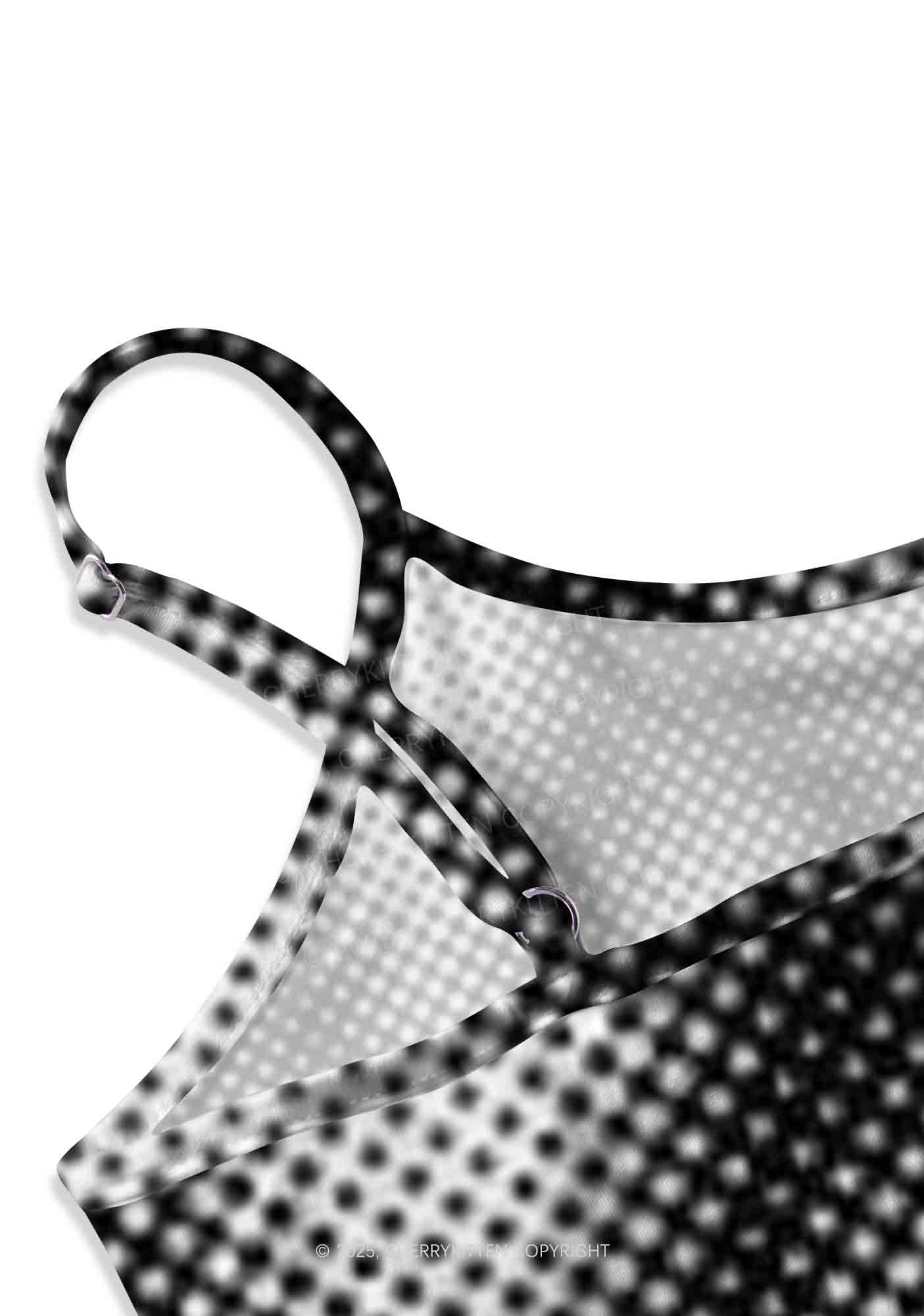 Leopard Hearts Y2K Print Slip Dress Cherrykitten