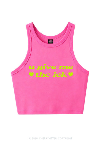 Give Me Ick Y2K Crop Tank Top Cherrykitten