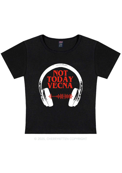 Custom Spotify Code Not Today Y2K Baby Tee Cherrykitten