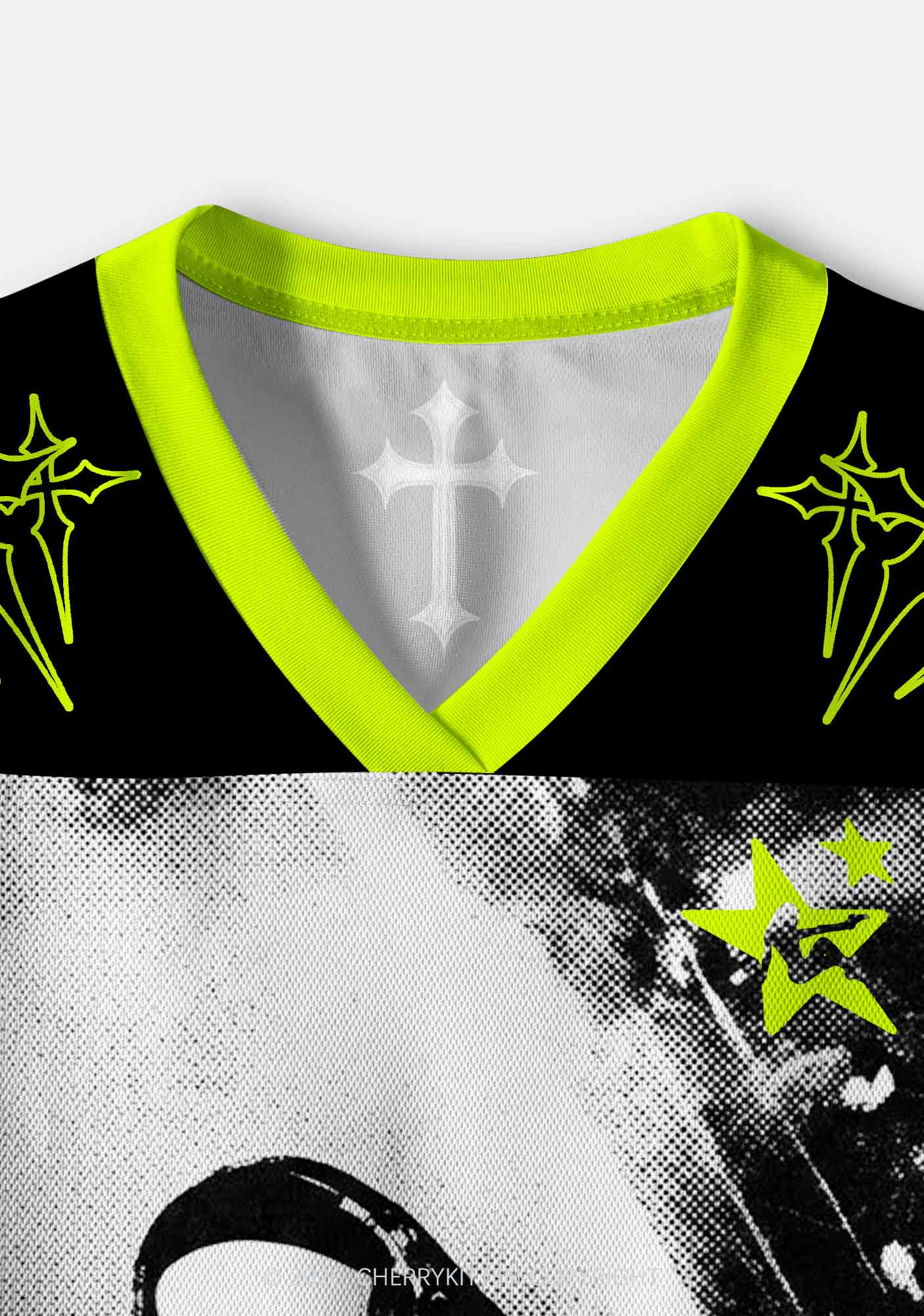 DJ Nun Y2K Crop Sport Jersey Shirts Cherrykitten