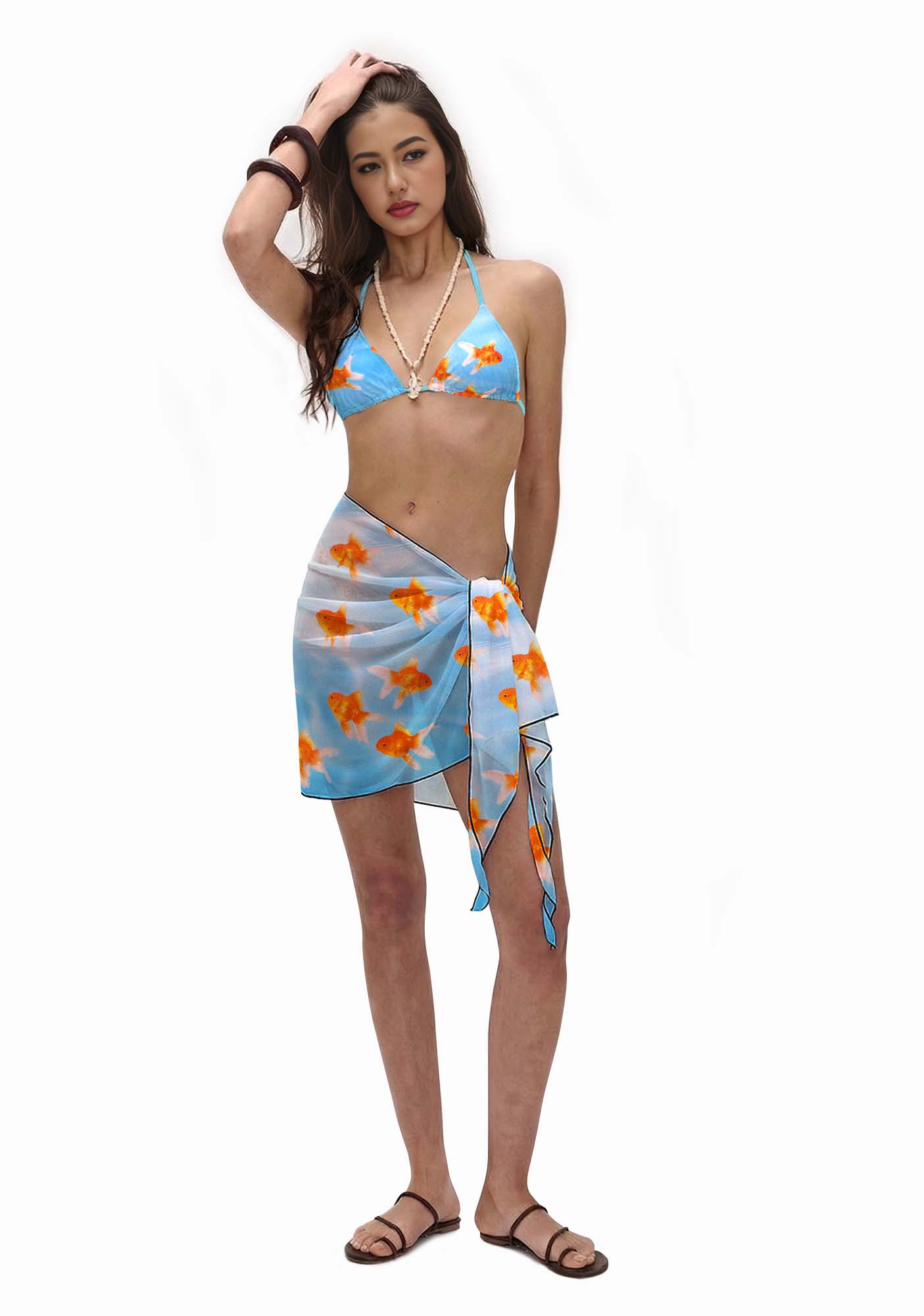 Goldfish Y2K Print Bikini Set Cherrykitten
