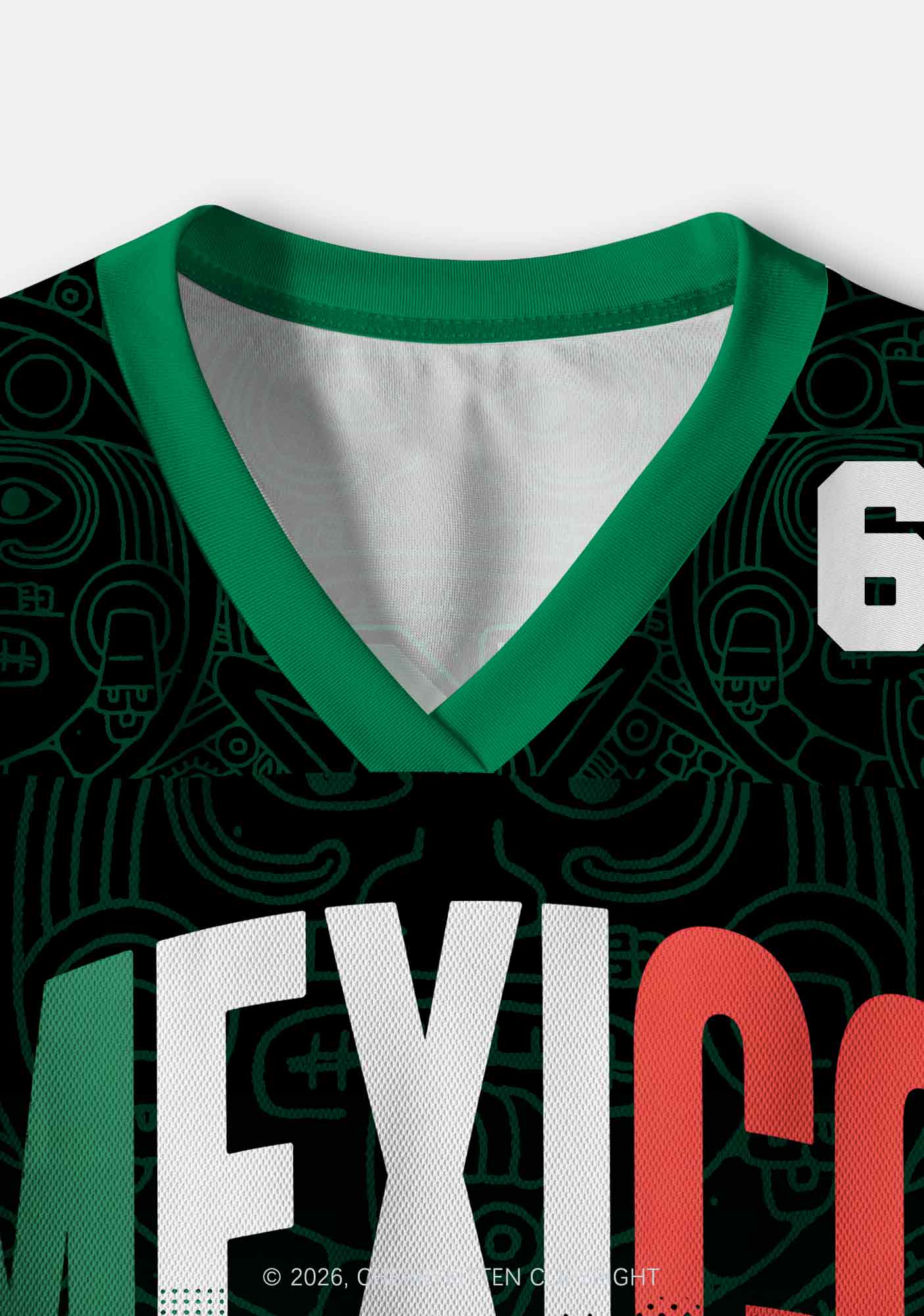 Custom Mexican Heritage Tribal Y2K Crop Sport Jersey Shirts Cherrykitten