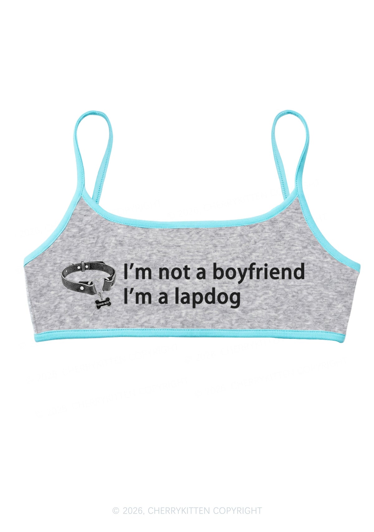Im Not A BF Im A Lapdog Y2K Super Crop Cami Cherrykitten