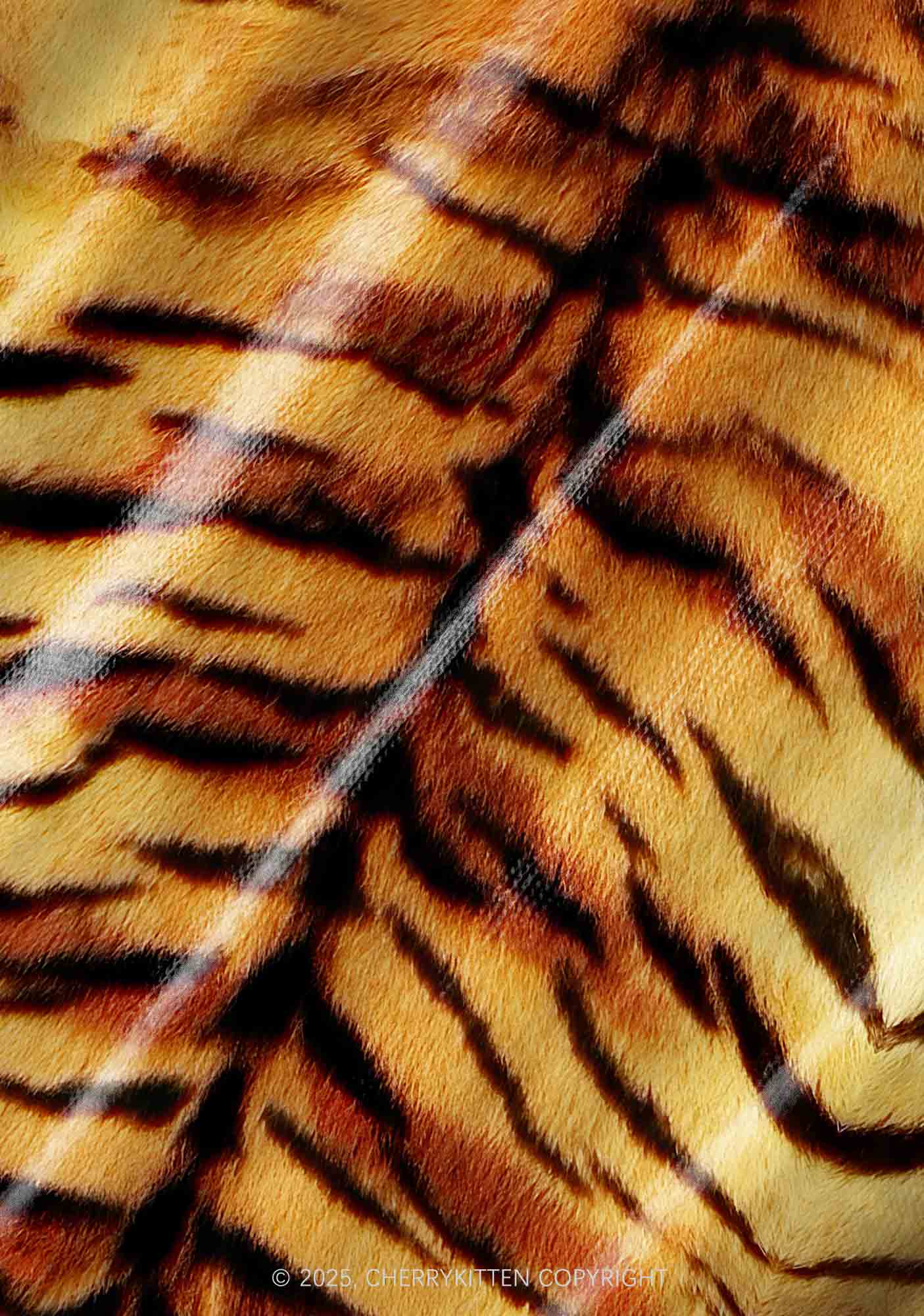 Wild Tiger Texture Y2K Pet Tank Top Cherrykitten