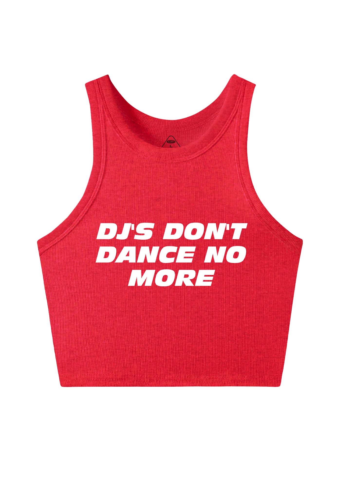 DJs Dont Dance No More Y2K Crop Tank Top Cherrykitten