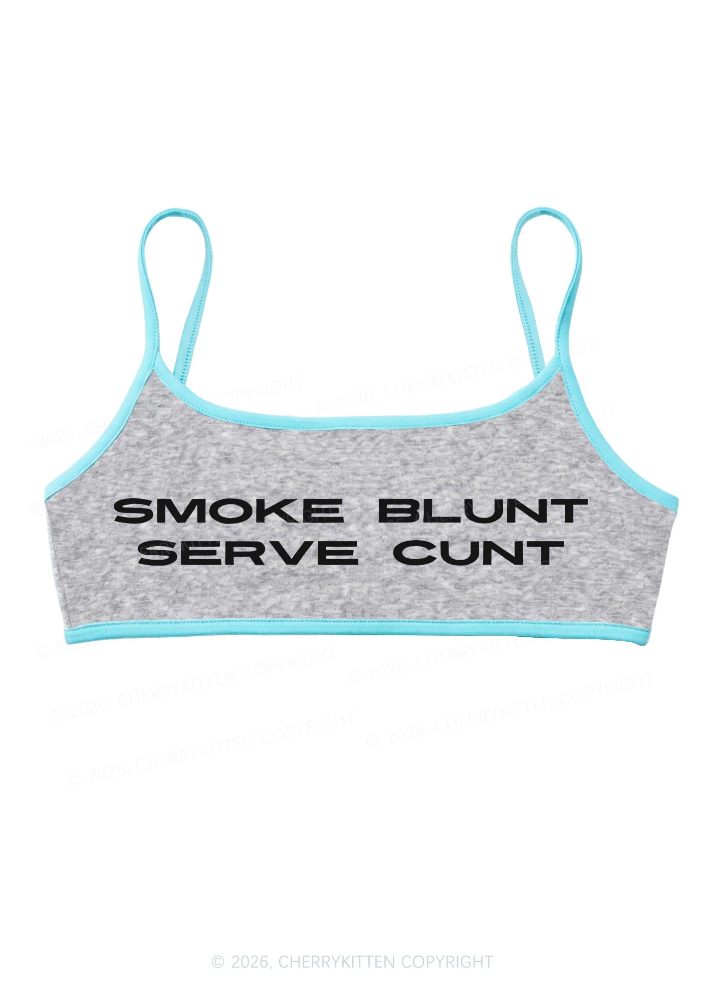 Smoke Blunt Y2K Super Crop Cami Cherrykitten