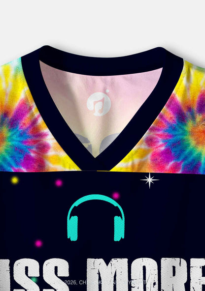 Kiss More Rave Girls Y2K Crop Sport Jersey Shirts Cherrykitten