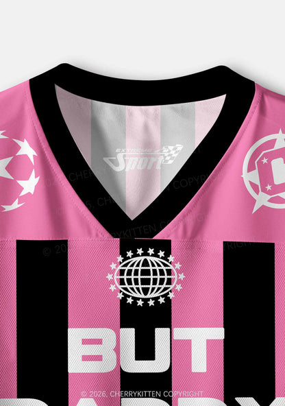 But Daddy I Love Her Pride Y2K Crop Sport Jersey Shirts Cherrykitten